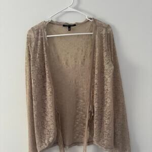 Victoria's Secret Women's Tan Lace Cardigan Size S